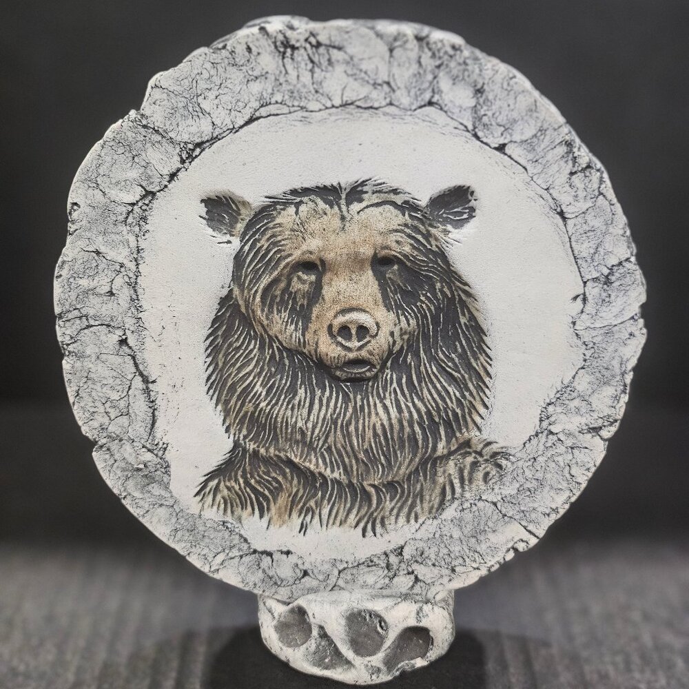 Shapes of Clay Art Pottery "Bear" Mt. St Helens BAS Relief Bear Plaque With Stan